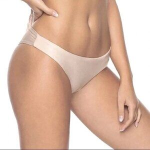 PQ PilyQ Shell Sparkle Bikini Bottom Basic Rouched Back Full SHE-21-F Size Small